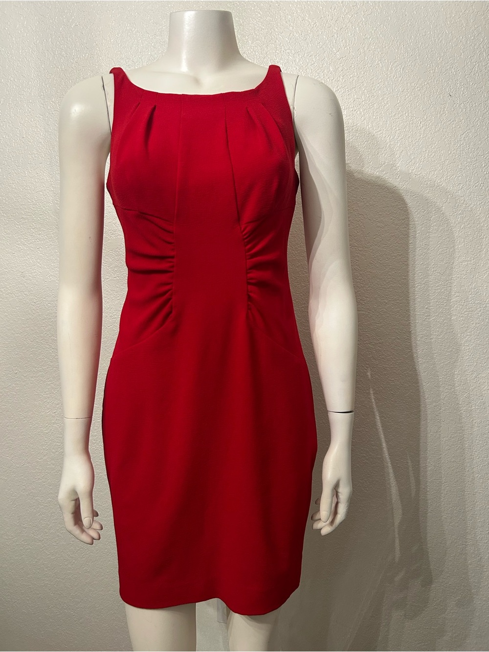XOXO Red Fitted Sleeveless Mini Dress